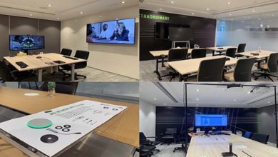 Photo of Shure highlighting end-to-end conferencing audio system in Hong Kong