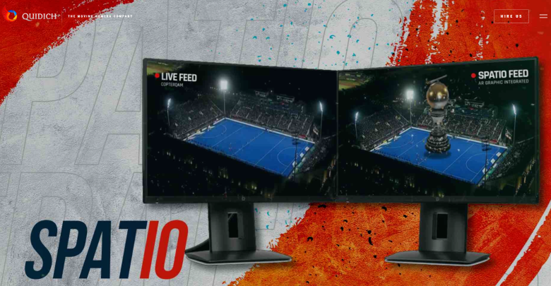 SPATIO poster showing two displays.