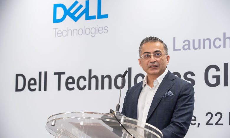 Amit Midha giving the welcome address during the official launch of the Dell Global Innovation Hub.