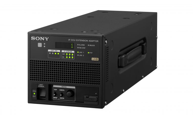 A black box with buttons, 3 black picture monitors