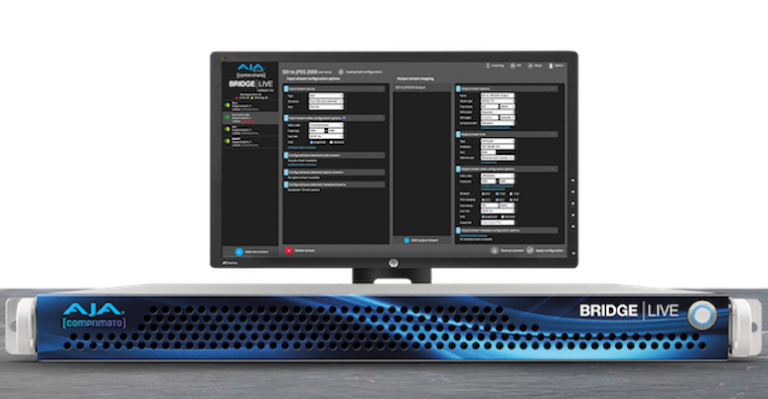 AJA introduces new HLS input capabilities for BRIDGE LIVE