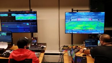 Photo of wTVision/TVTEL providing AR graphics for World Cup match