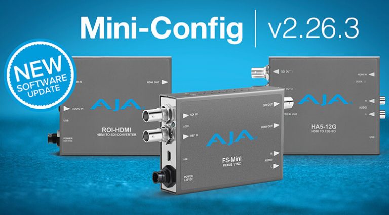 AJA enhances Mini-Converter line reflecting customer feedback