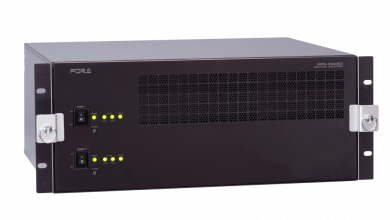 Photo of FOR-A showcasing hybrid SDI-IP switchers for broadcast media