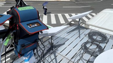 Photo of TBS using a cost-effective, wire-free LiveU set-up for on-site production