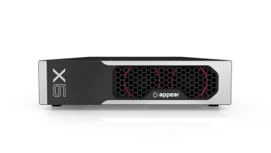 Photo of Appear demonstrating live video contribution at NAB 2025