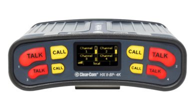 Photo of Clear-Com’s new 4-channel beltpack fully compatible with existing models