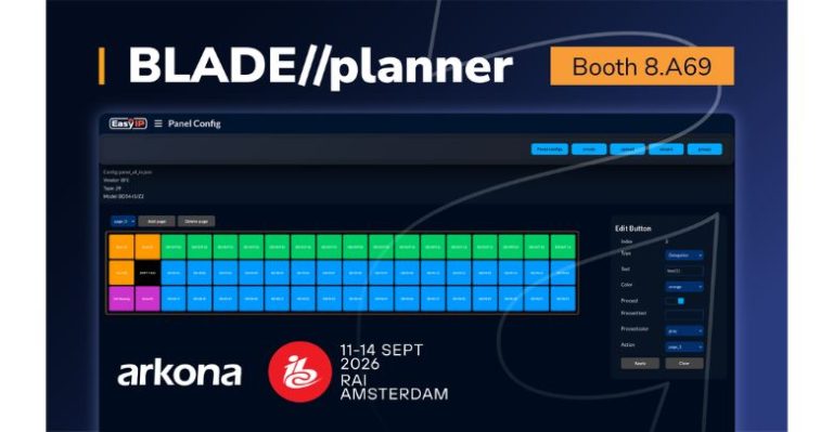 Arkona’s BLADE//planner will demo its intuitive visual interface at IBC 2026